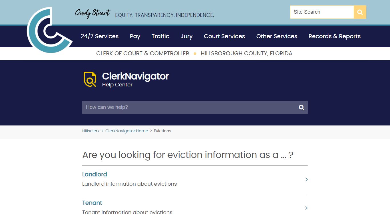 Evictions | Hillsborough County Clerk